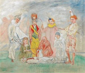 Bapteme De Masques by James Ensor