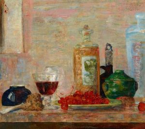 Still Life With Cherries by James Ensor