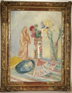 Chinoiseries, Fleurs, Vases Et Eventails by James Ensor