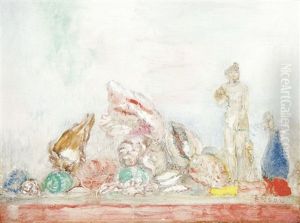 Coquillages, Tanagra Et Vase by James Ensor