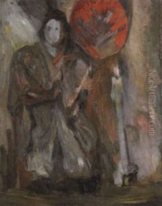 Chinois A L'eventail by James Ensor