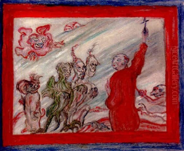 Diables Turlupant Un Religieux - view 1