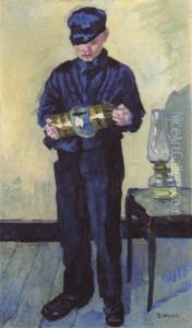 Le Lampiste - De Lampenjongen by James Ensor