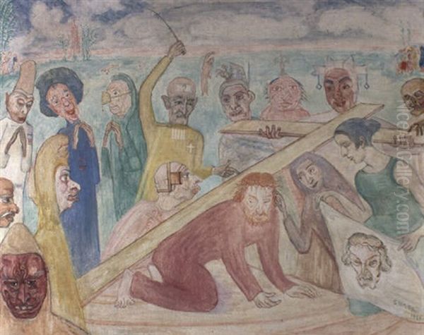 La Mont,e Au Calvaire - The Road To Calvary - view 1