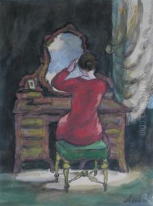Jeune Femme Au Miroir