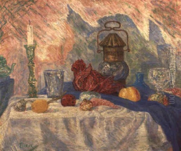 Nature Morte A La Lanterne Et Aux Legumes - view 1