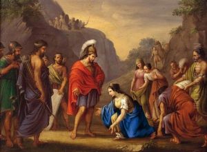 Abigail Vor Konig David Lebensmittel Darbietend; Die Auffindung Des Mosesknaben Durch Die Tochter Des Pharao (2 Works)