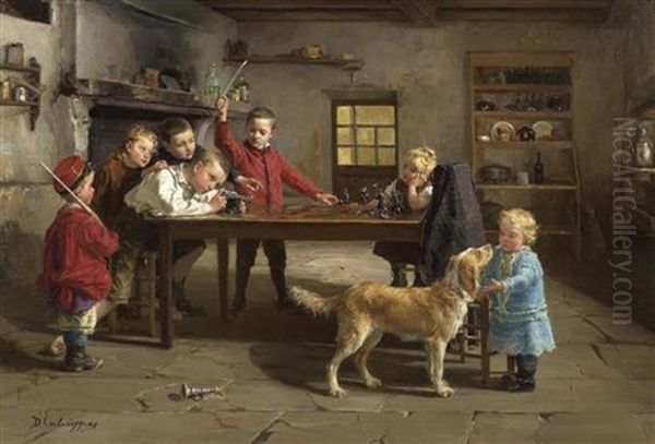 Interieur Mit Kindern Beim Spielen - view 1