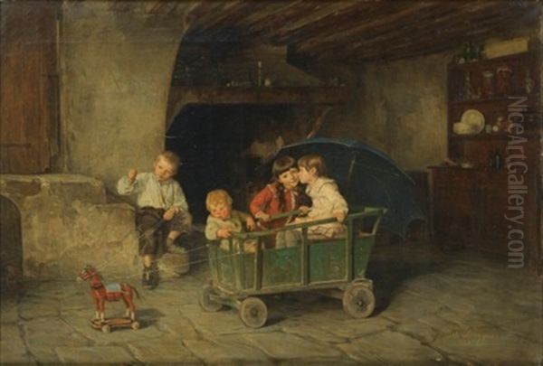 Enfants Jouant - view 1