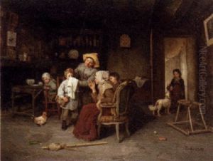 Off To School by Charles Bertrand d' Entraygues