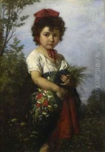 Madchen Mit Wiesenblumen Madchen Mit Wiesenblumen