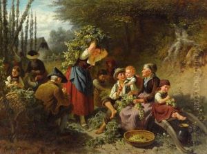 Die Hopfenernte by Rudolf Epp