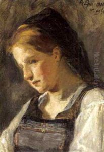 Madchenbildnis by Rudolf Epp