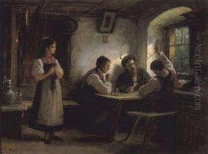 Kartenspieler by Rudolf Epp