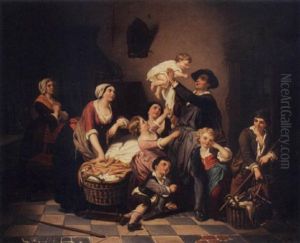 Father Arriving Home by Rudolf Epp