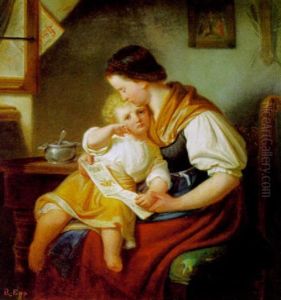 Mutter Mit Kind by Rudolf Epp