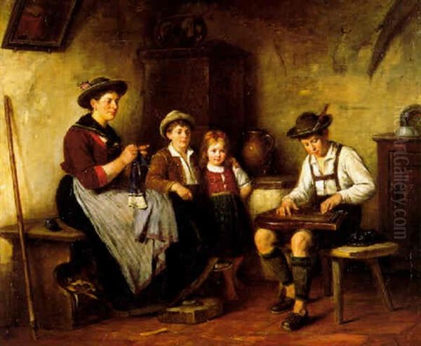 The Zither Player - view 1