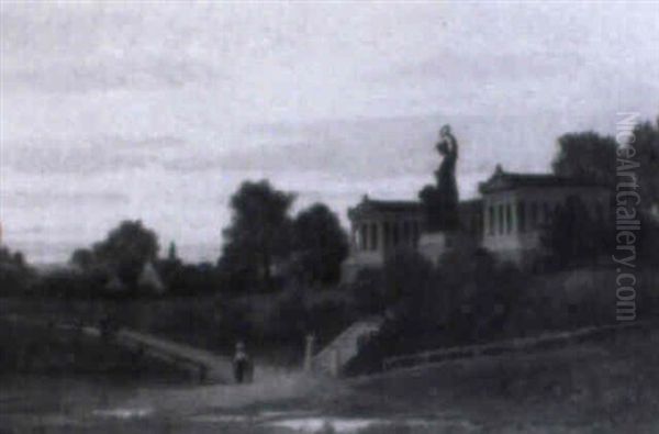 Die Bavaria Und Die Ruhmeshalle Auf Der Theresienwiese In Munchen - view 1