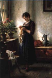 Sewing By A Sunny Window