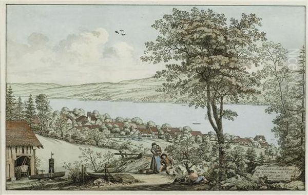 Prospect V. Ruschlikon Am Zurichsee N. D. Natur No. 7 J.aschmann - view 1