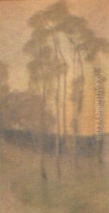Landscape With Winding Trees by Lorinda Epply