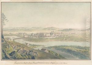 Prospect Der Stadt Arau Haupt Ort Des Cantons Argau