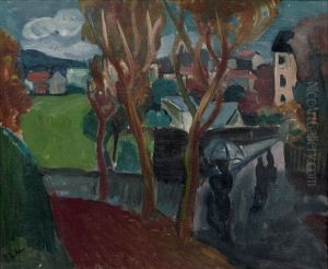 Paysage Aux Arbres by Henri Epstein