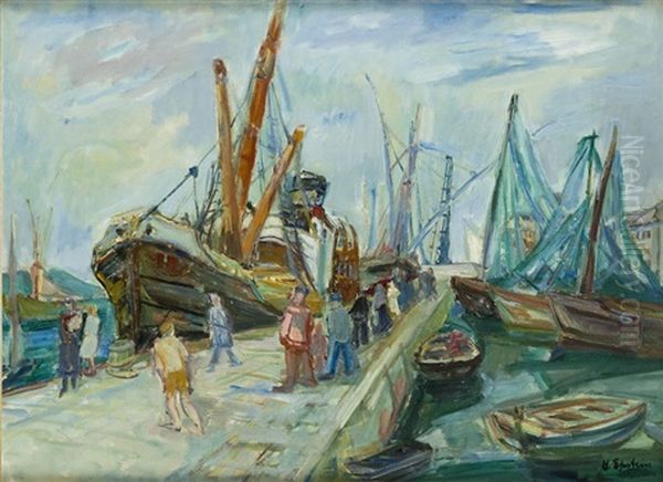 Fishermen In Concarneau - view 1