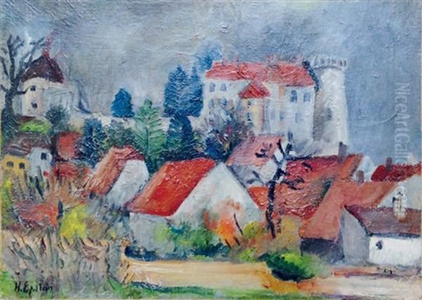Paysage Aux Toits Rouges - view 1