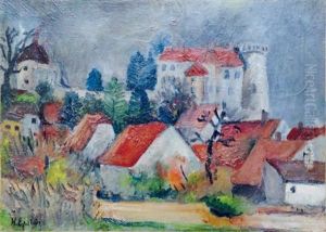 Paysage Aux Toits Rouges