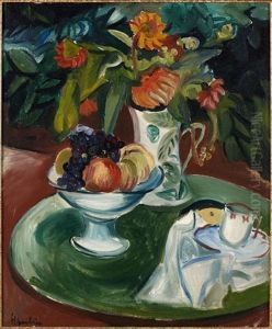 Vase De Fleurs Et Coupe De Fruits Vase De Fleurs Et Coupe De Fruits