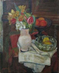 Composition Au Bouquet Et Aux Fruits by Henri Epstein
