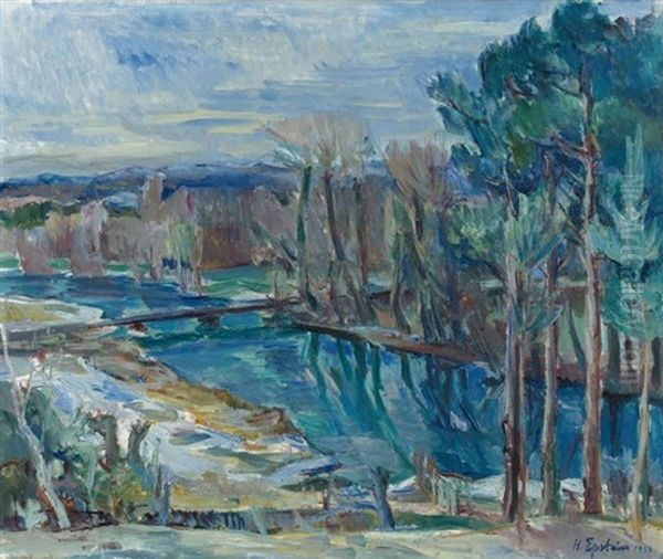 Le Pont De Chemin De Chemin De Fer Sur L'eure A Cocherel - view 1