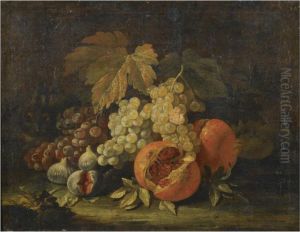 Still Life With Grapes, Figs And Pomegranates