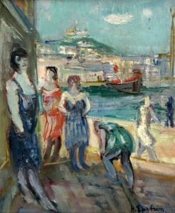 Port With Figures by Henri Epstein