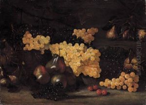 Natura Morta Con Uva E Pere