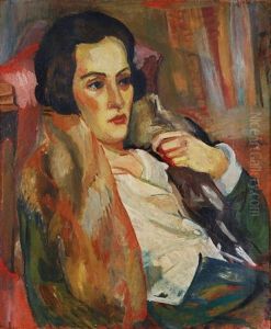 Lady In Fur by Henri Epstein