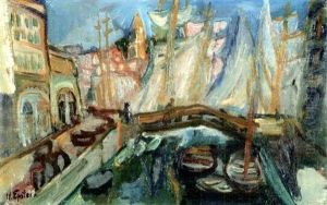Voiliers Au Port by Henri Epstein