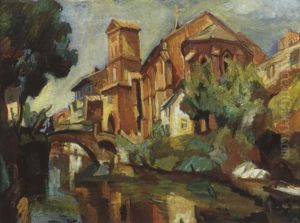 L'eglise De Saint-jean-pied-de-port by Henri Epstein