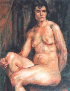 Le Modele Nu Posant Dans L'atelier