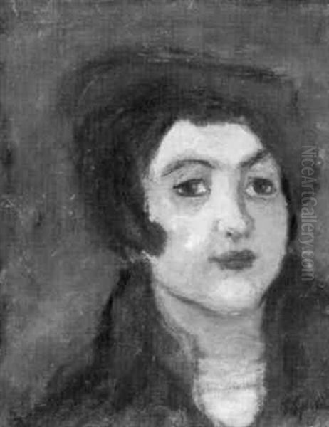 Jeune Femme Au Beret Rouge - view 1