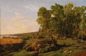 Pastoral Landscape by Mikhail Spiridonovich Erassi