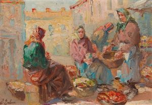 Market Day by Erno Erb