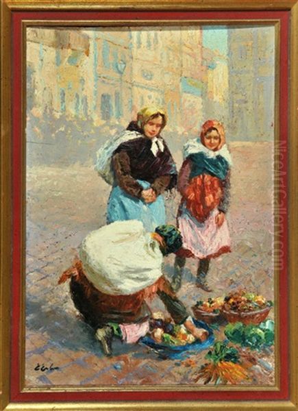 Gemuseverkauferinnen Am Marktplatz - view 1