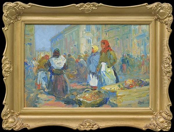 Open-air Market In Lwow - view 1