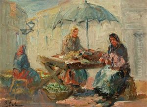 Lvov Market Sellers by Erno Erb