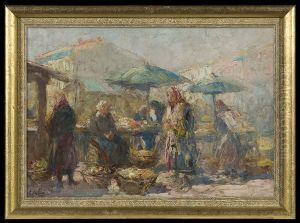Lwow Street Market by Erno Erb