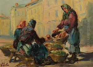 The Lvov Market Sellers by Erno Erb