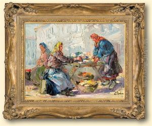 Stall Women In Lvov by Erno Erb