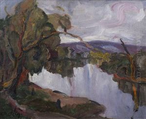 Landscape With River by Vojtech Erdelyi